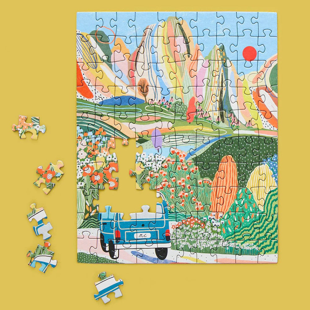 WerkShoppe Puzzle Day Tripping 100 Piece Jigsaw Puzzle