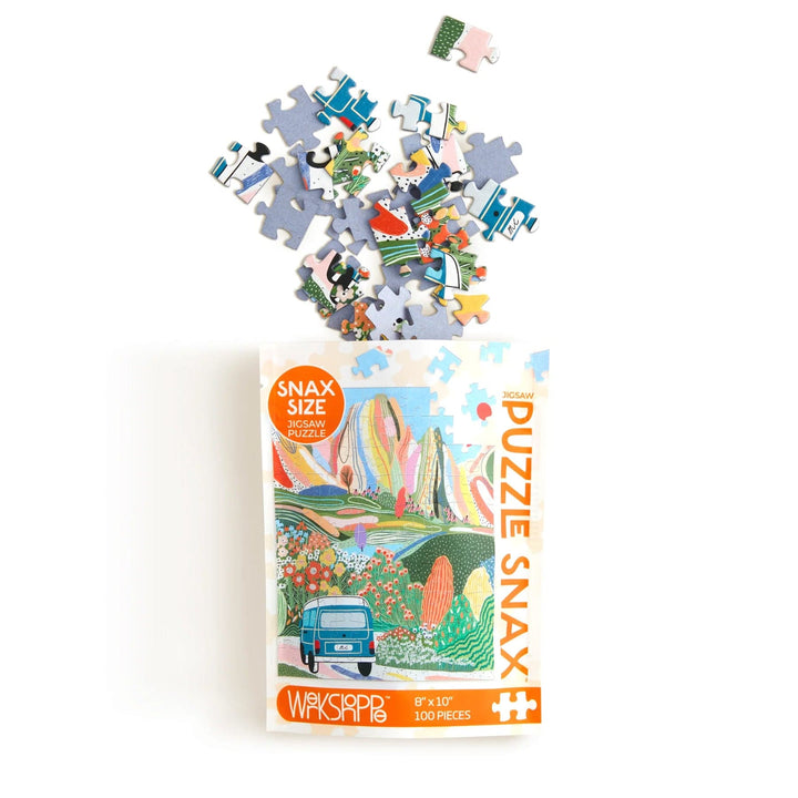 WerkShoppe Puzzle Day Tripping 100 Piece Jigsaw Puzzle