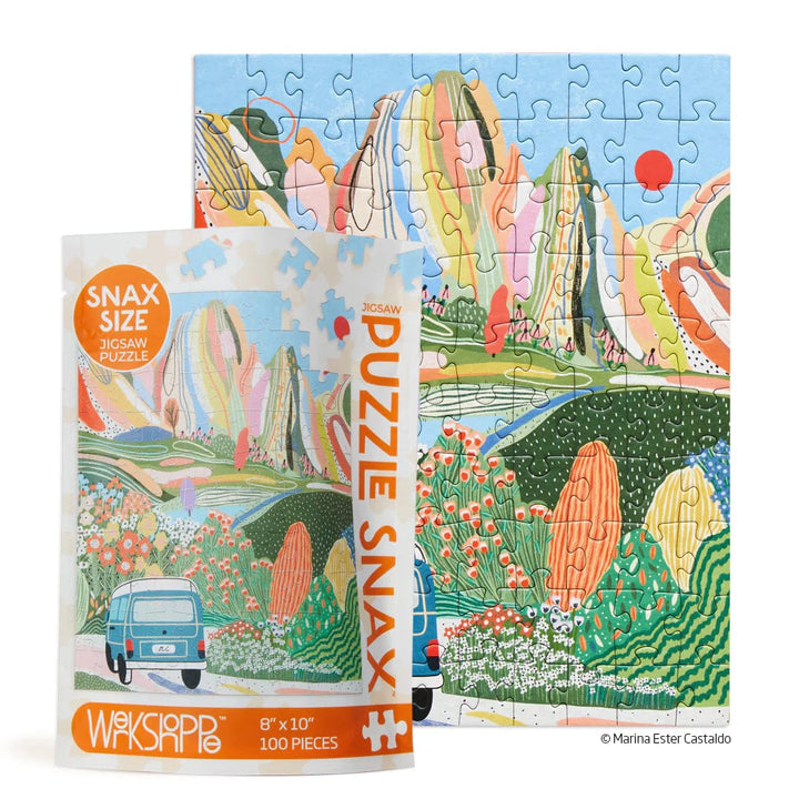 WerkShoppe Puzzle Day Tripping 100 Piece Jigsaw Puzzle