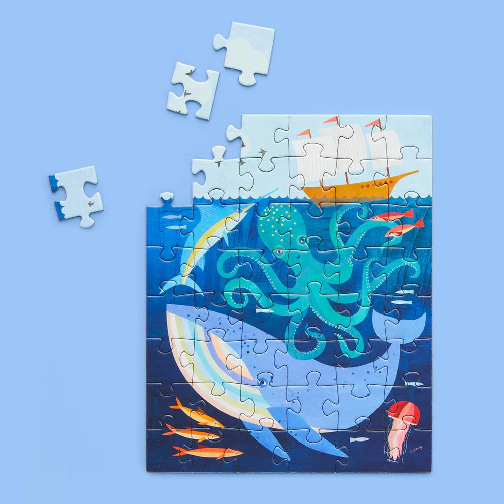 WerkShoppe Puzzle Deep Sea Adventure 48 Piece Jigsaw Puzzle Snax