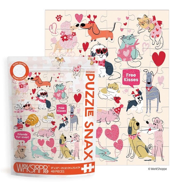 WerkShoppe Puzzle Friends Fur-Ever 48 Puzzle Snax