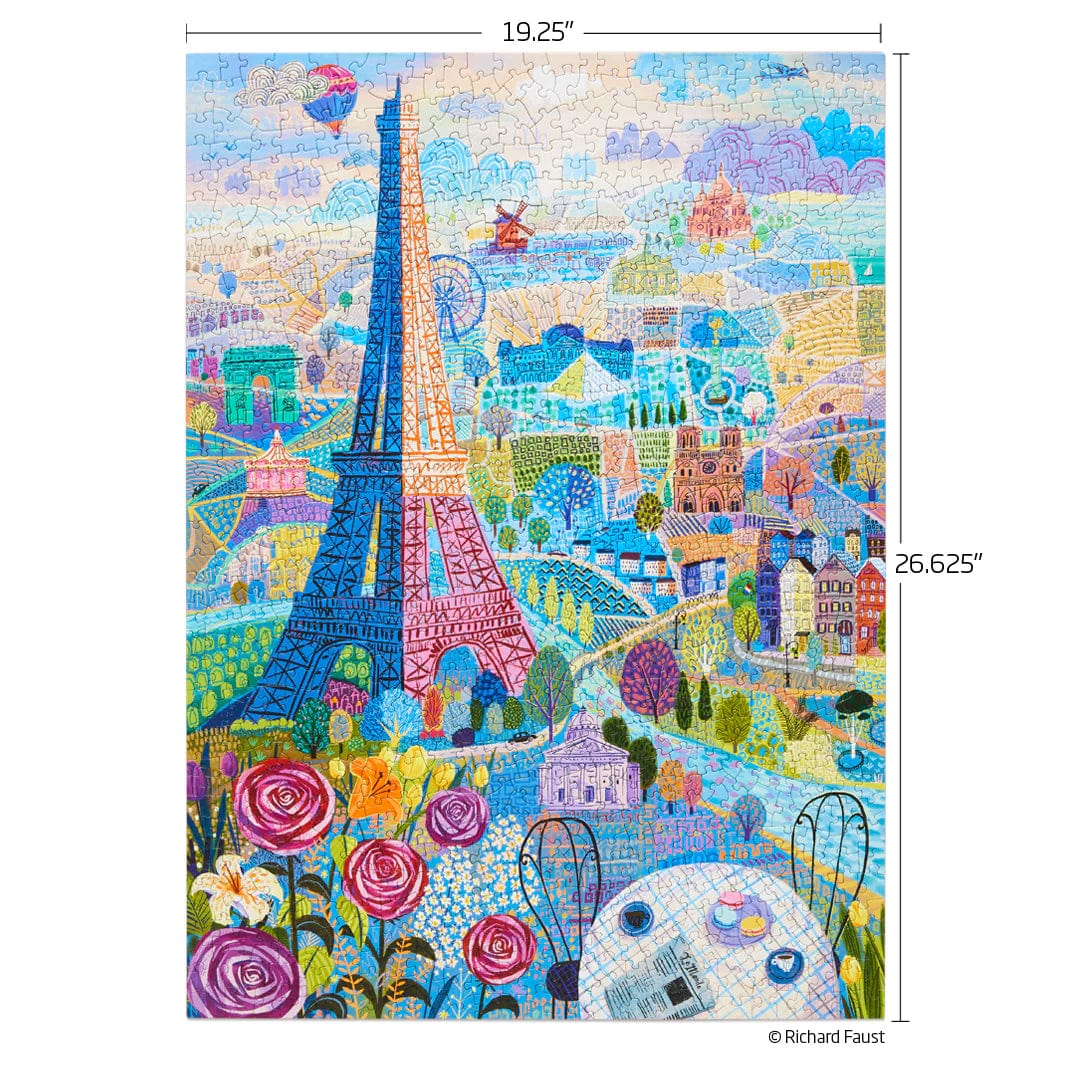 WerkShoppe Puzzle Paris 1000 Piece Jigsaw Puzzle