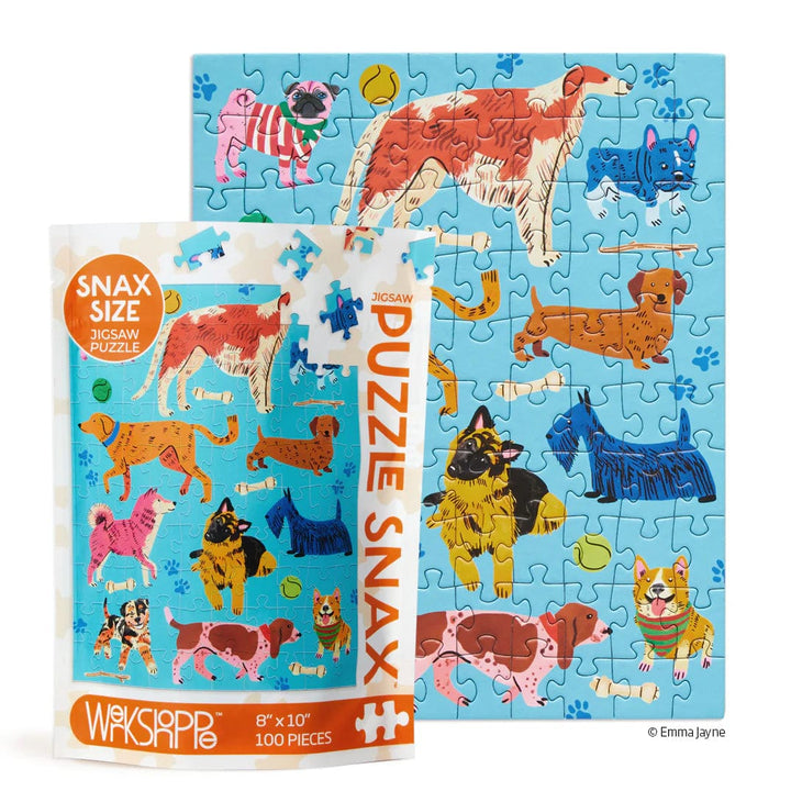 WerkShoppe Puzzle Pooches Playtime 100 Piece Jigsaw Puzzle