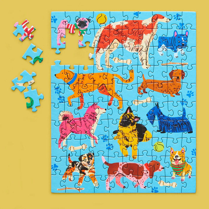 WerkShoppe Puzzle Pooches Playtime 100 Piece Jigsaw Puzzle