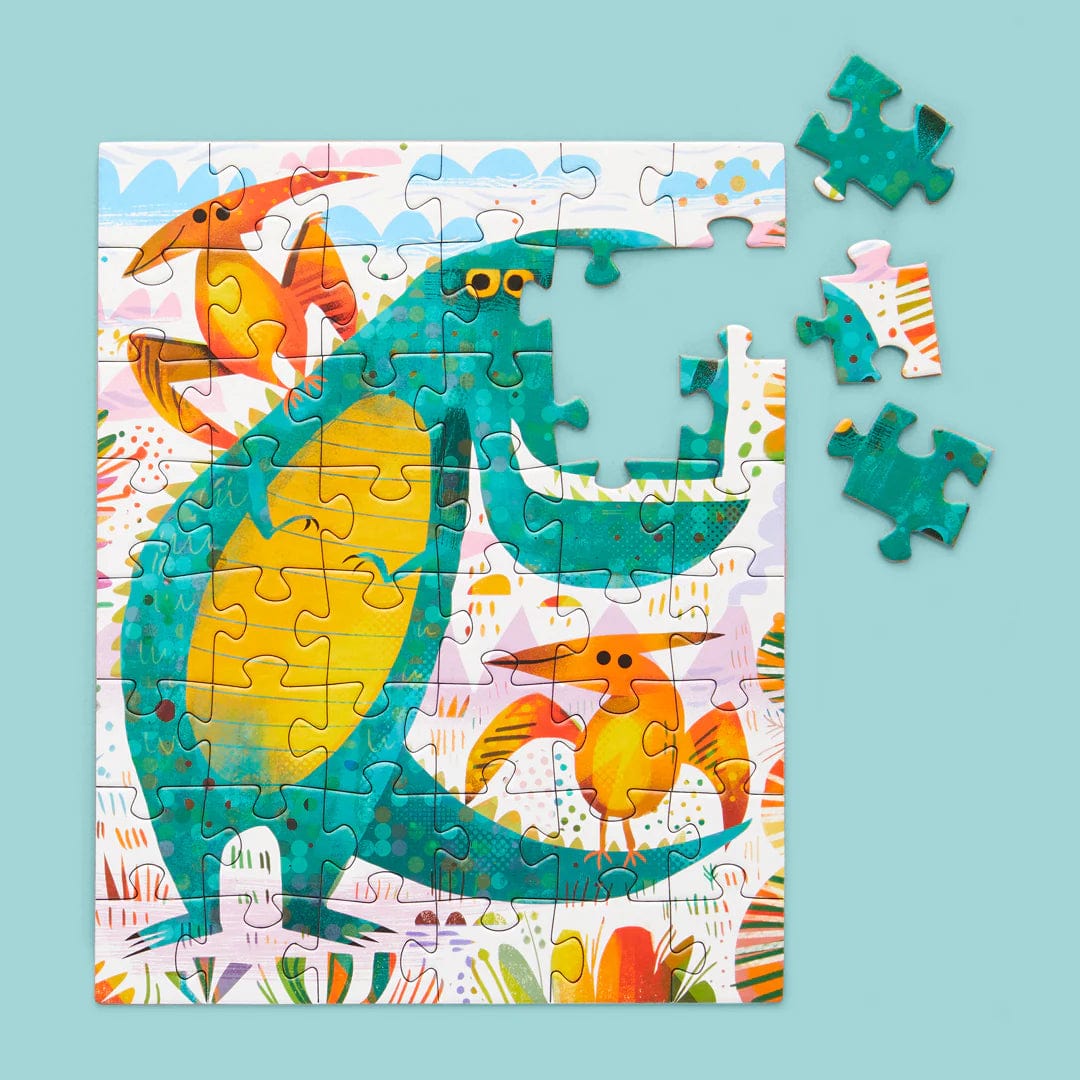 WerkShoppe Puzzle T-Rex and Friends 48 Piece Jigsaw Puzzle Snax