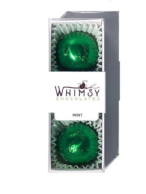 Whimsy Chocolates Treats Mint Meltaway - 3pc