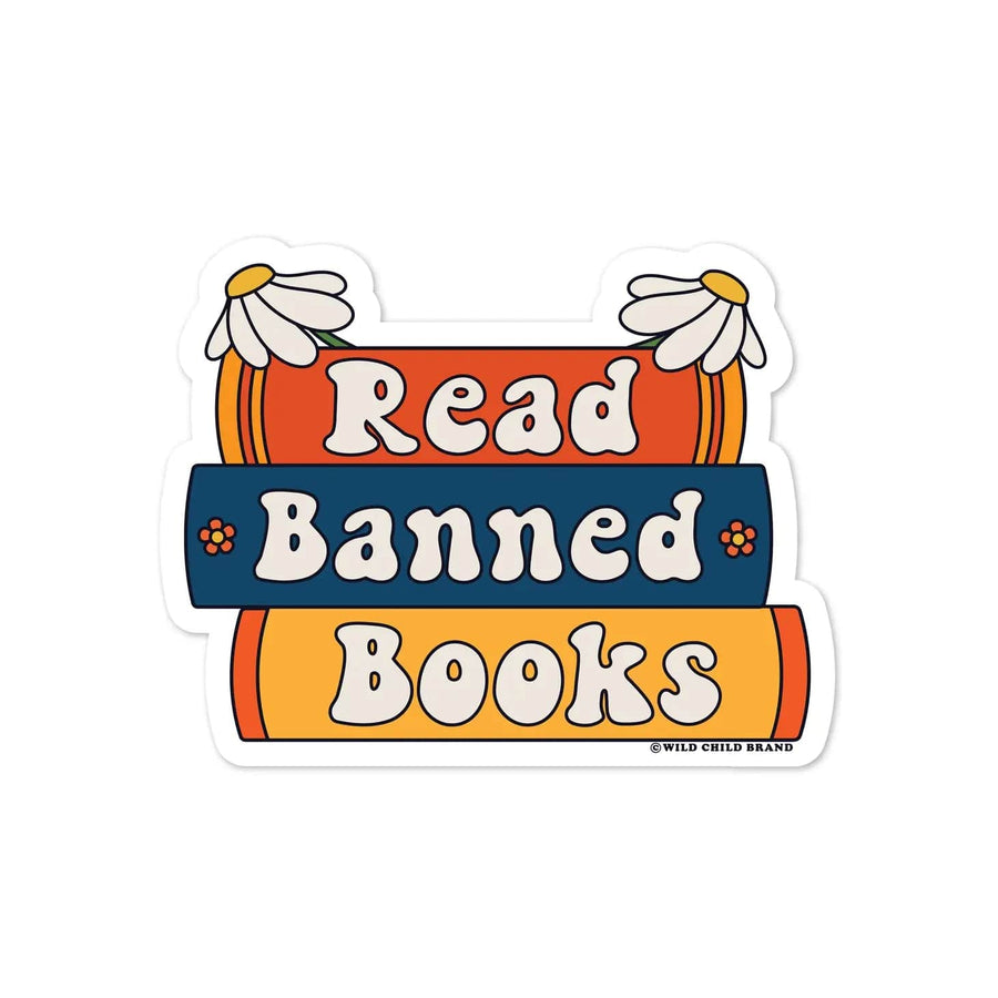 Wild Child Brand Sticker Read Banned Books Sticker