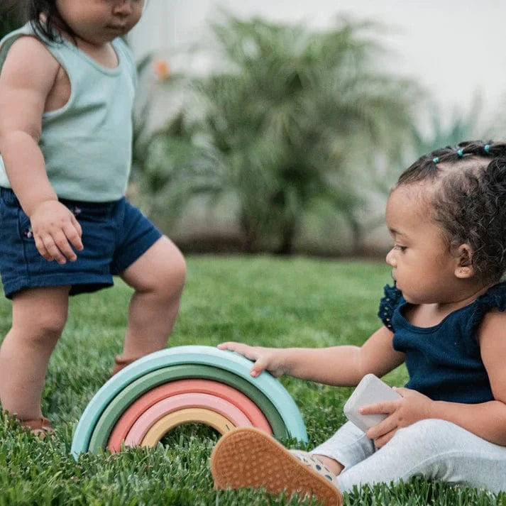 Wonder & Wise Baby Toy Rainbow Nesting Blocks | Wonder & Wise