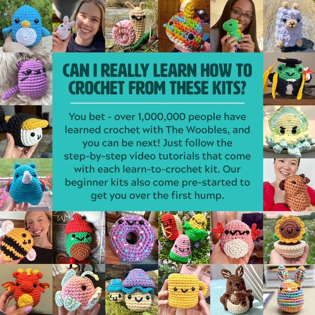 Woobles Gifts Mommy &amp; Me Cornelius the Bee Combo Crochet Kit | The Woobles