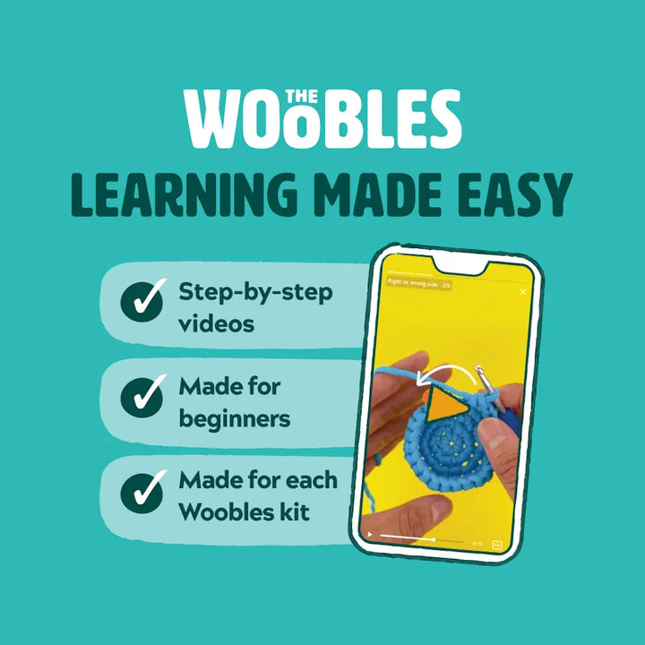Woobles Gifts Scooter the Racoon Crochet Kit | The Woobles