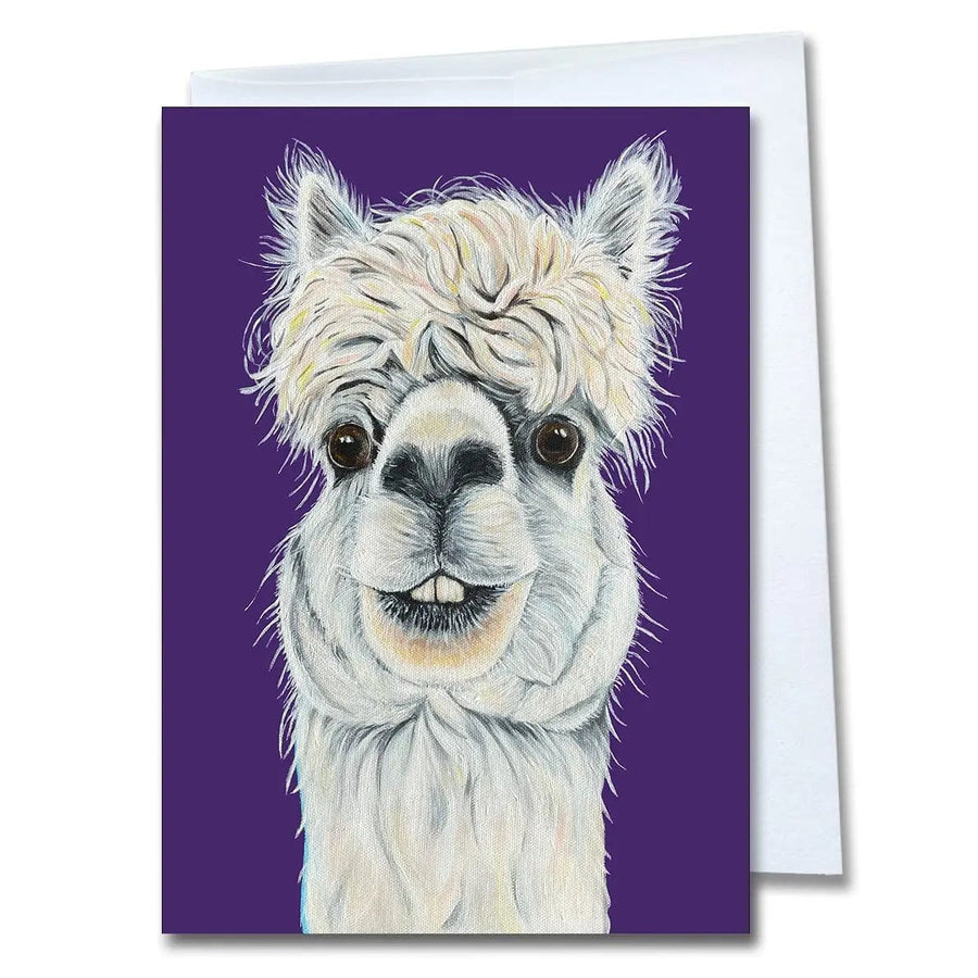 Woollybear Explores Card Al the Alpaca Greeting Card