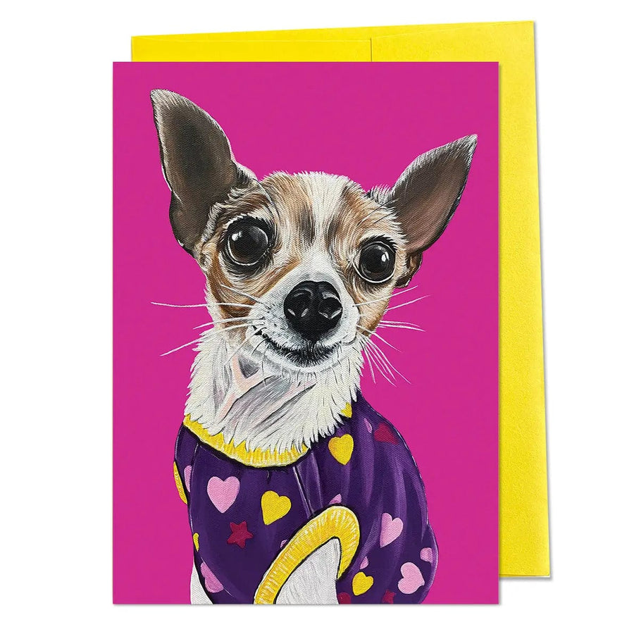 Woollybear Explores Card Marge the Chihuahua Greeting Card