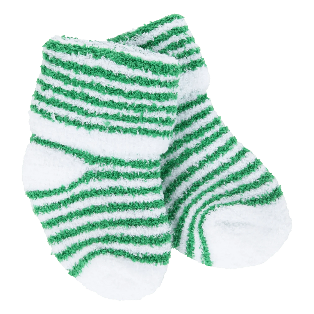 World's Softest Socks Baby Snug Infant Cozy Crew - Green Stripe
