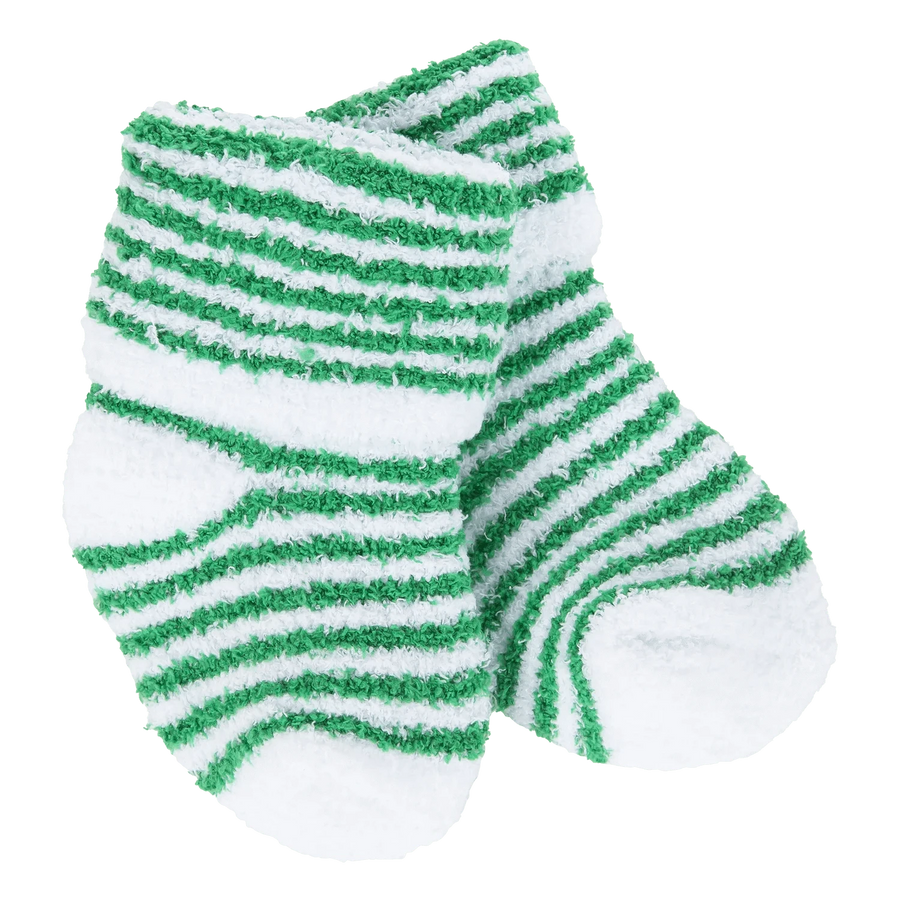 World's Softest Socks Baby Snug Infant Cozy Crew - Green Stripe