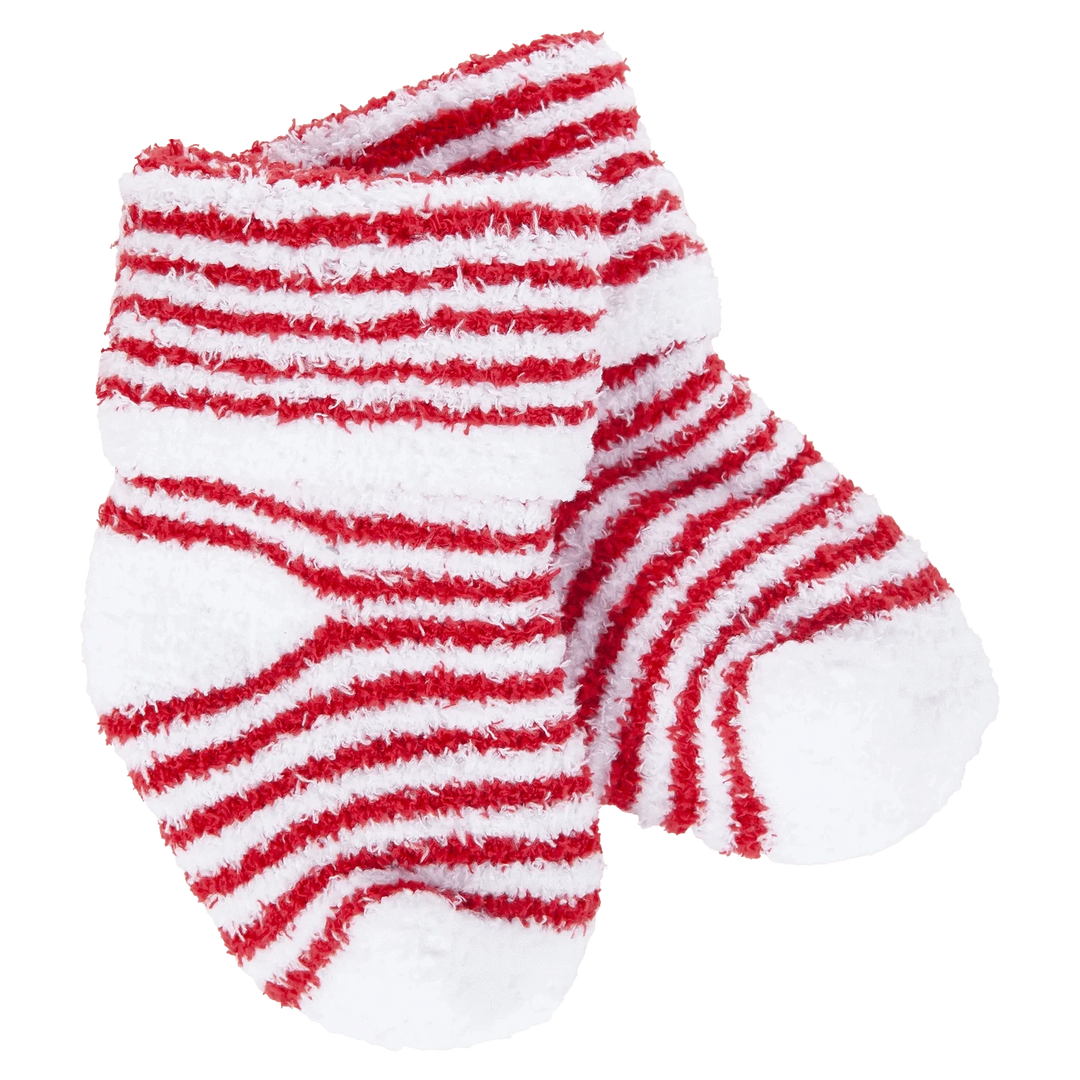 World's Softest Socks Baby Snug Infant Cozy Crew - Red Stripe