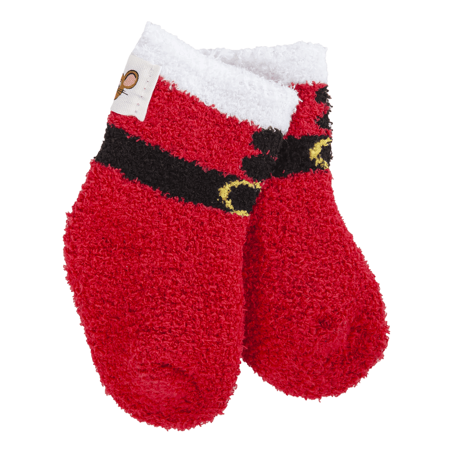 World's Softest Socks Baby & Toddler Socks & Tights Snug Infant Cozy Crew - Santa