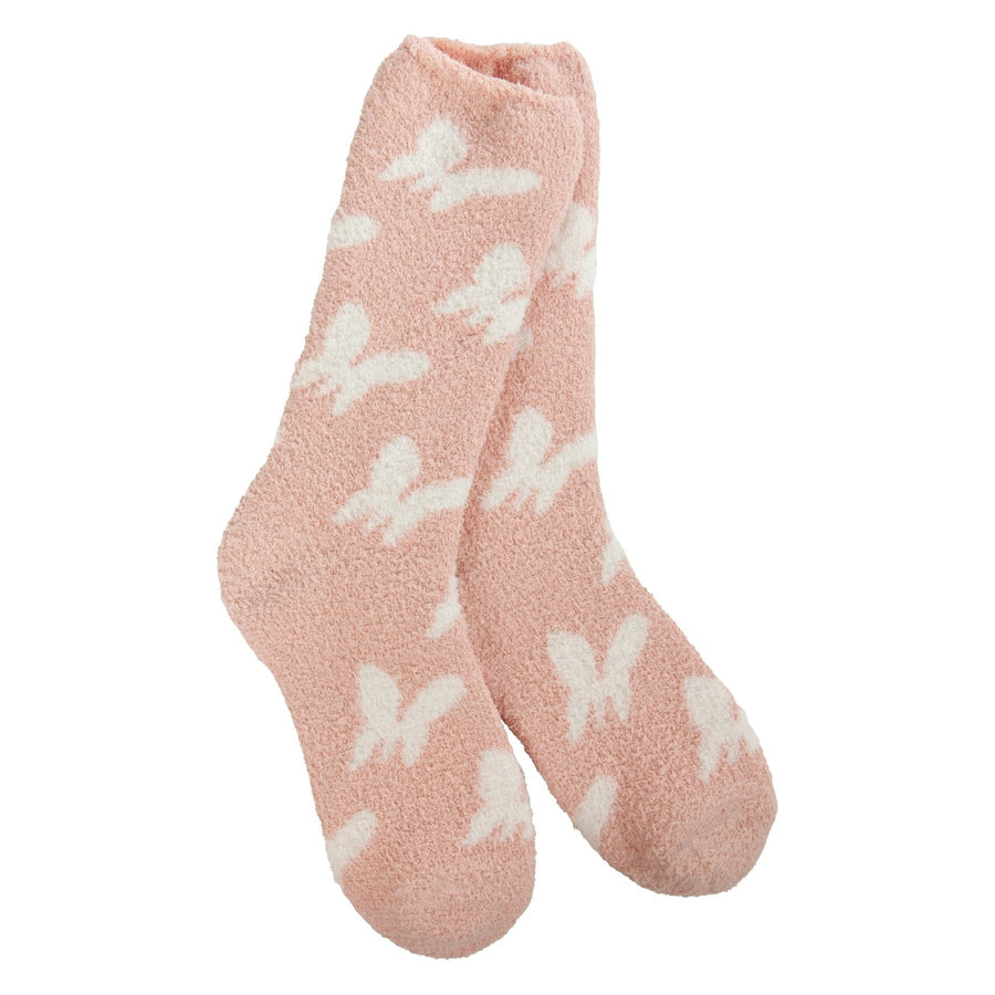World's Softest Socks Fashion Cozy Crew Butterfly Socks