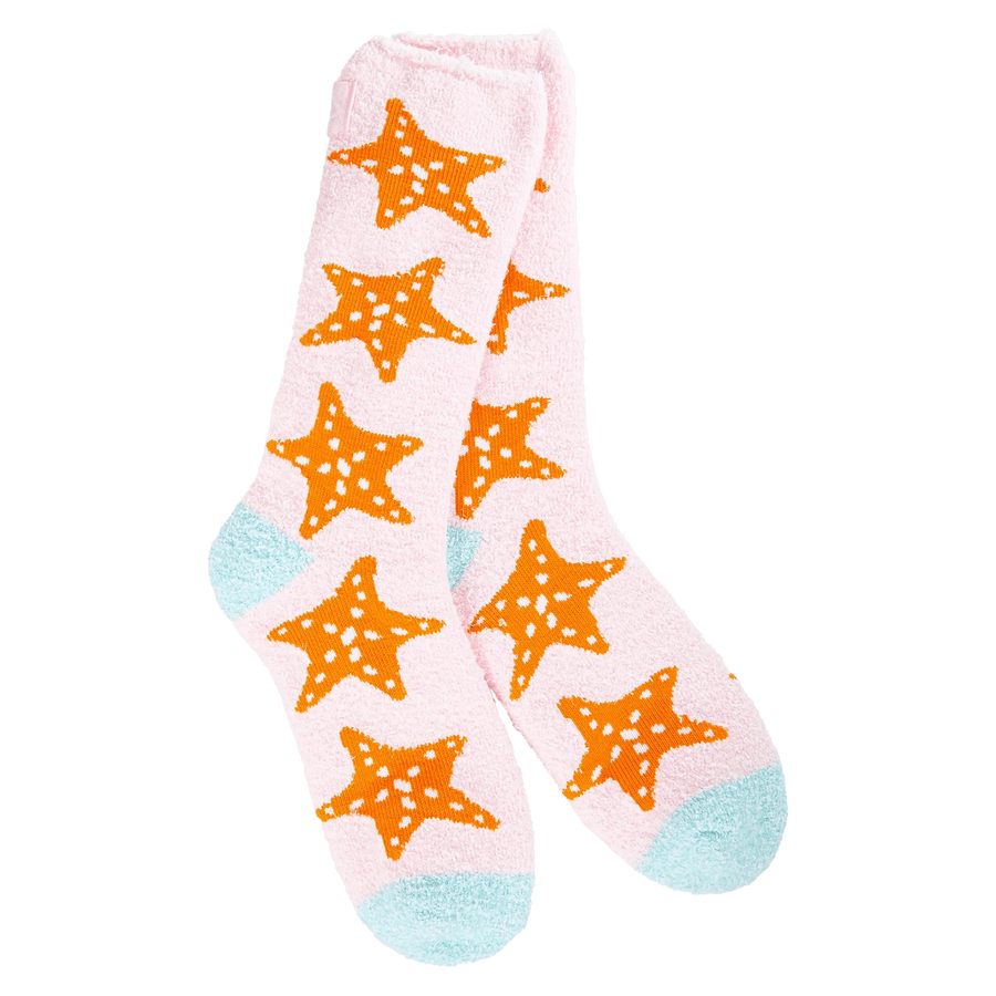 World's Softest Socks Fashion Cozy Crew Starfish Socks