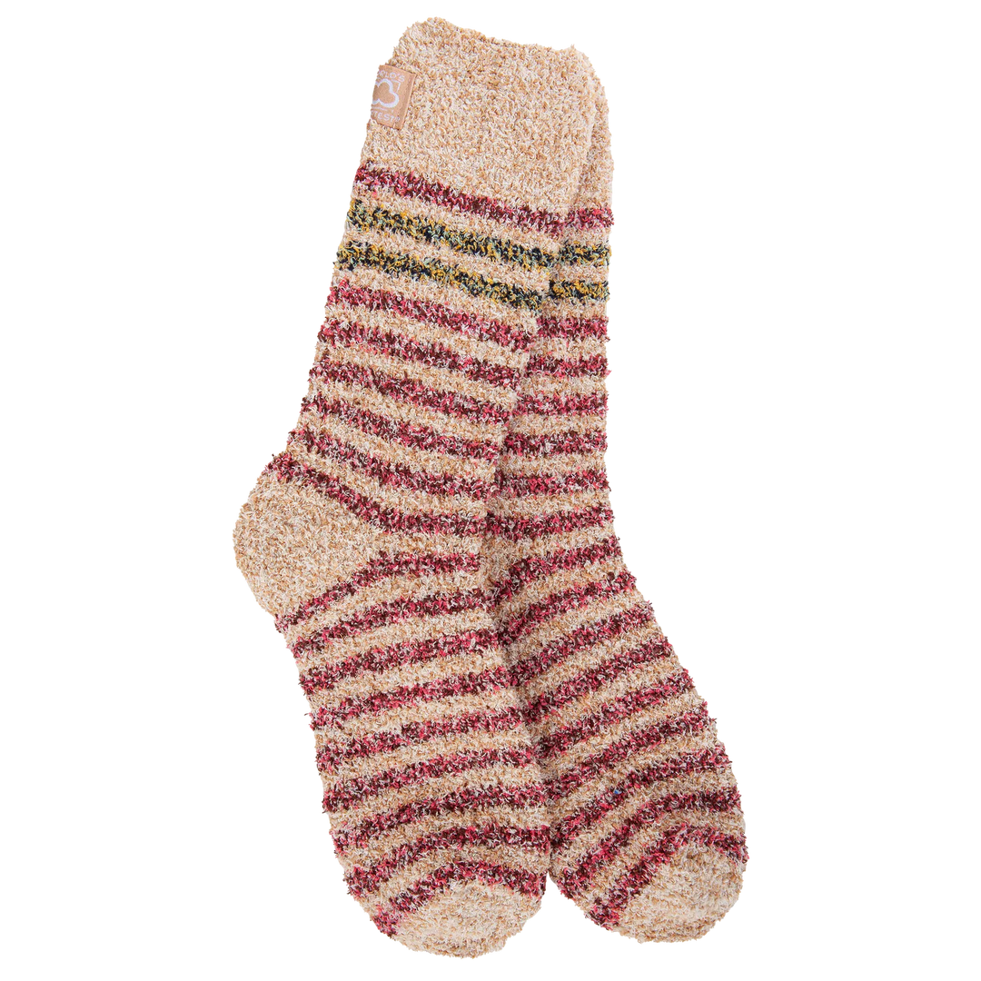 World's Softest Socks Fashion Garden Cozy Crew Botanical Multi Socks