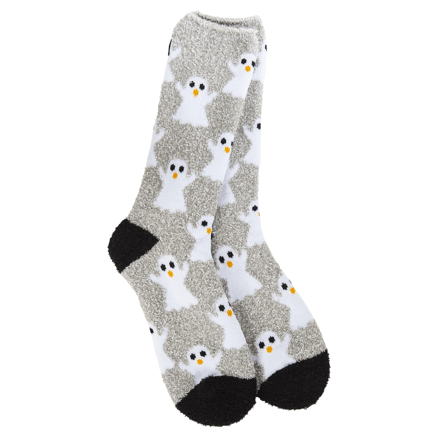 World's Softest Socks Fashion Halloween Cozy Crew Socks - Ghostly