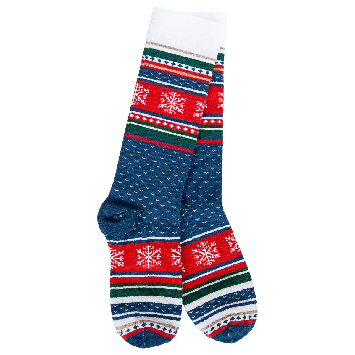 World's Softest Socks Fashion Holiday Light Crew - Snowflake