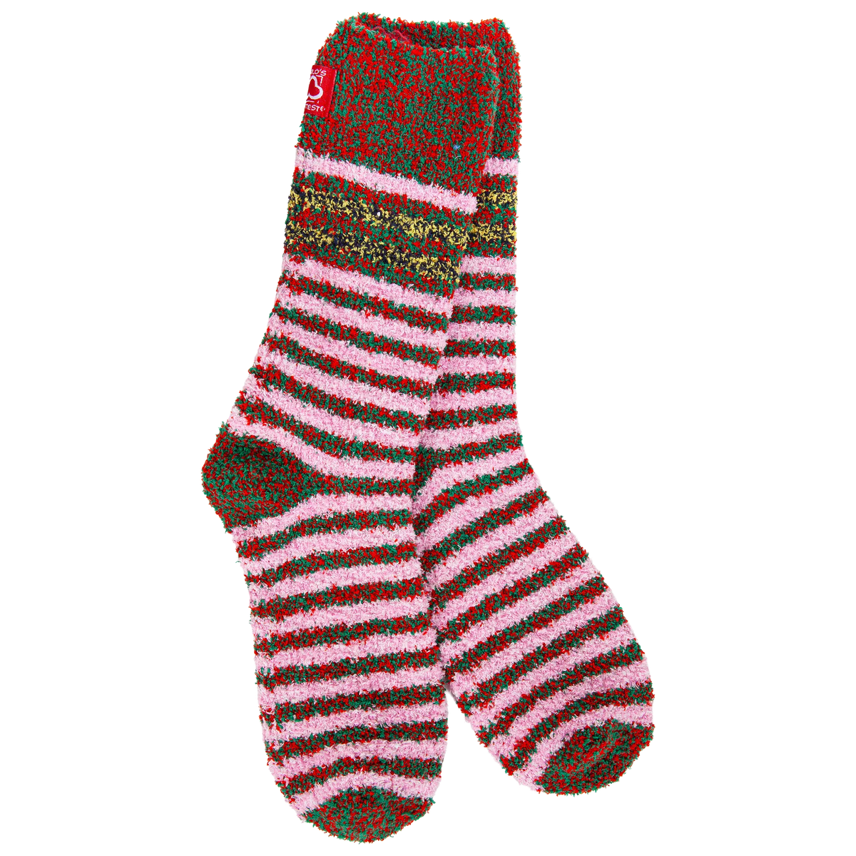 World's Softest Socks Fashion Holiday Multi Crew - Merry Multi