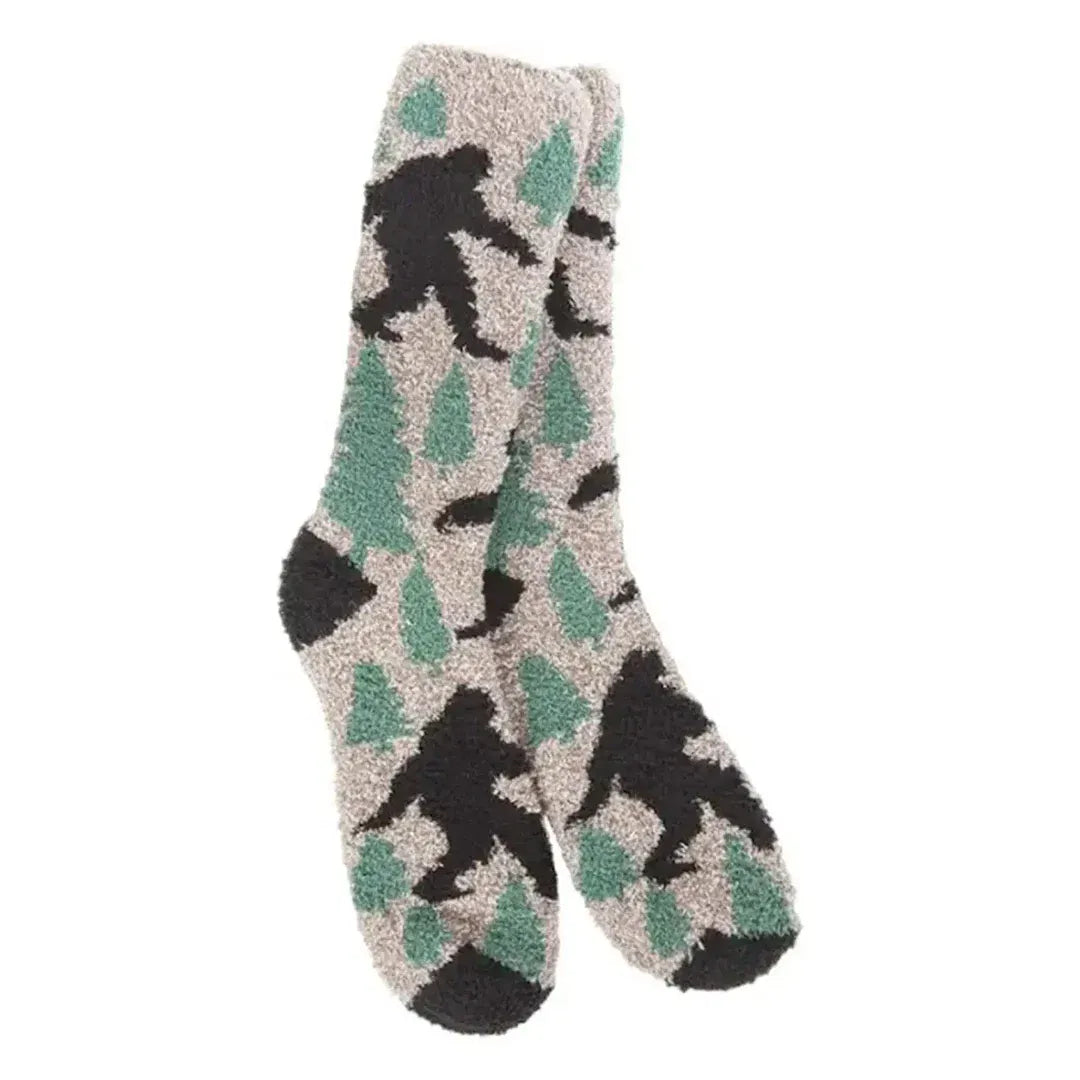 World's Softest Socks Fashion Sleeper Crew - Sasquatch