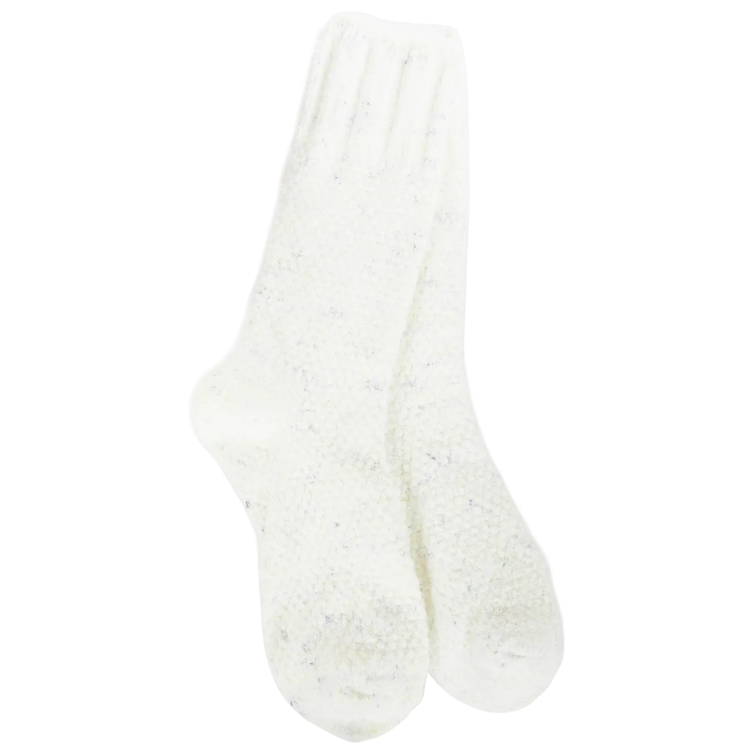 World's Softest Socks Fashion Weekend Feather Crew - Ivory