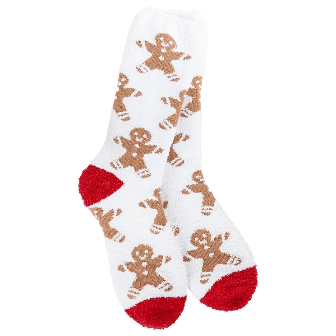 World's Softest Socks Holiday Holiday Cozy Crew - Ginger Snap