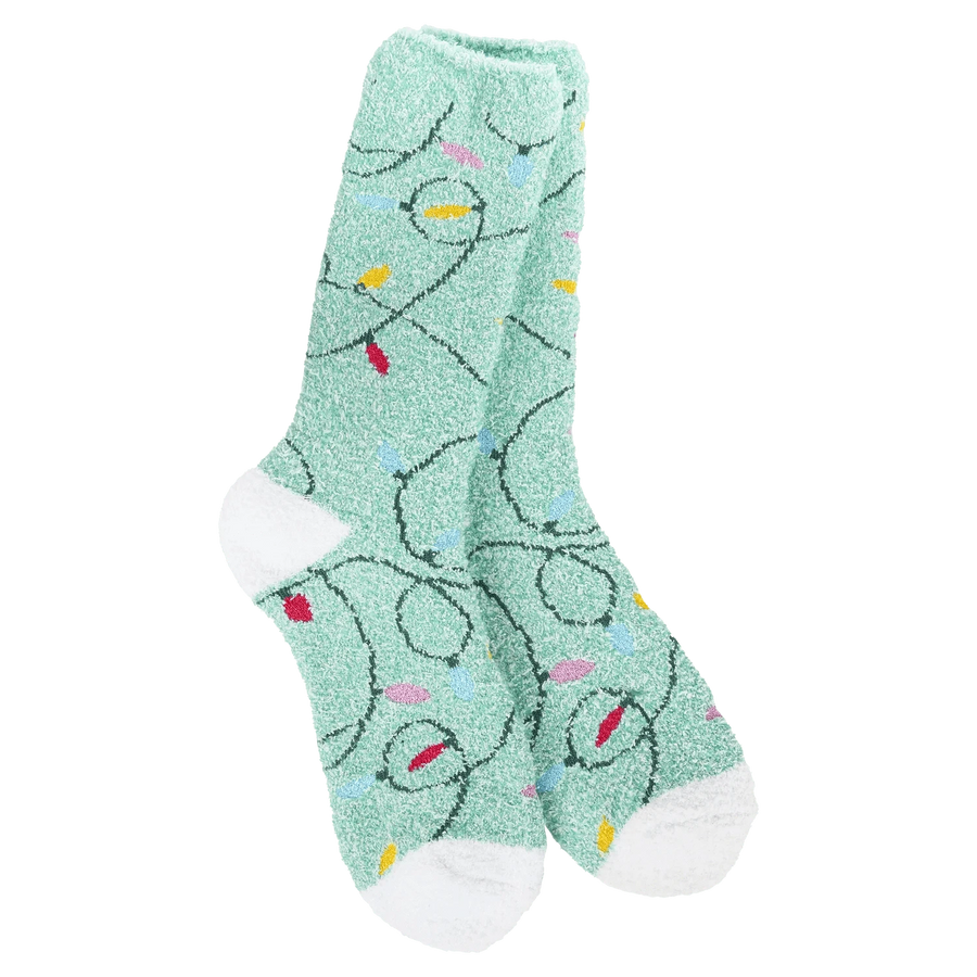 World's Softest Socks Holiday Holiday Cozy Crew - Holiday Lights