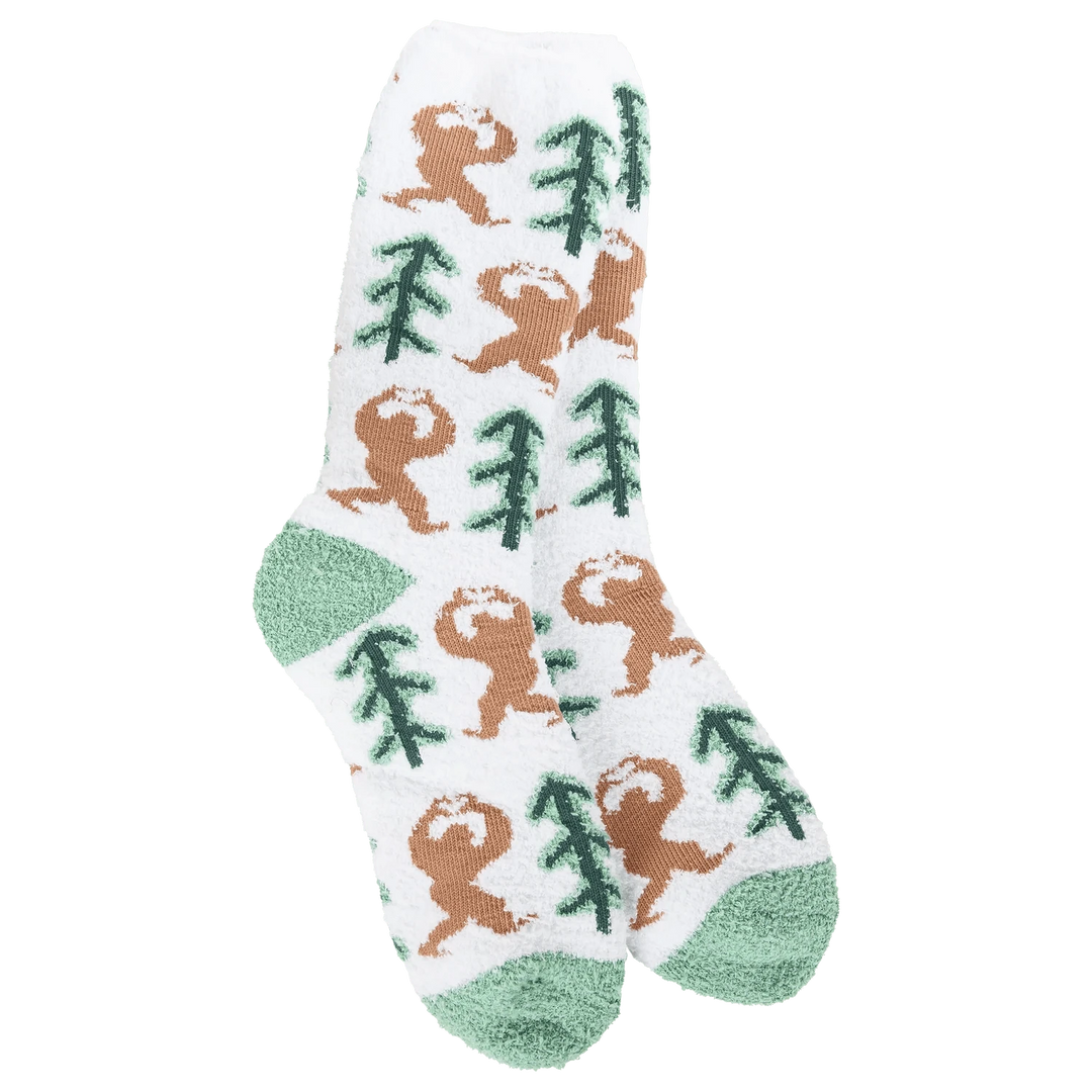 World's Softest Socks Holiday Holiday Cozy Crew - Sasquatch