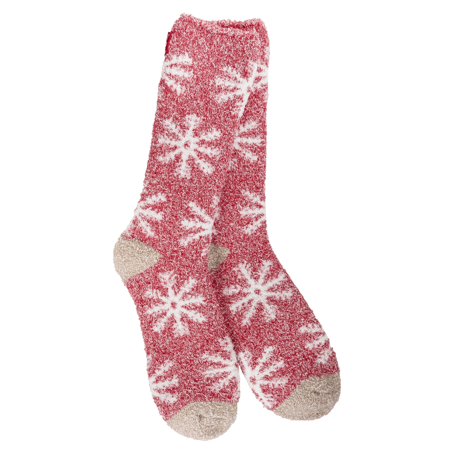 World's Softest Socks Holiday Holiday Cozy Crew - Snowflakes