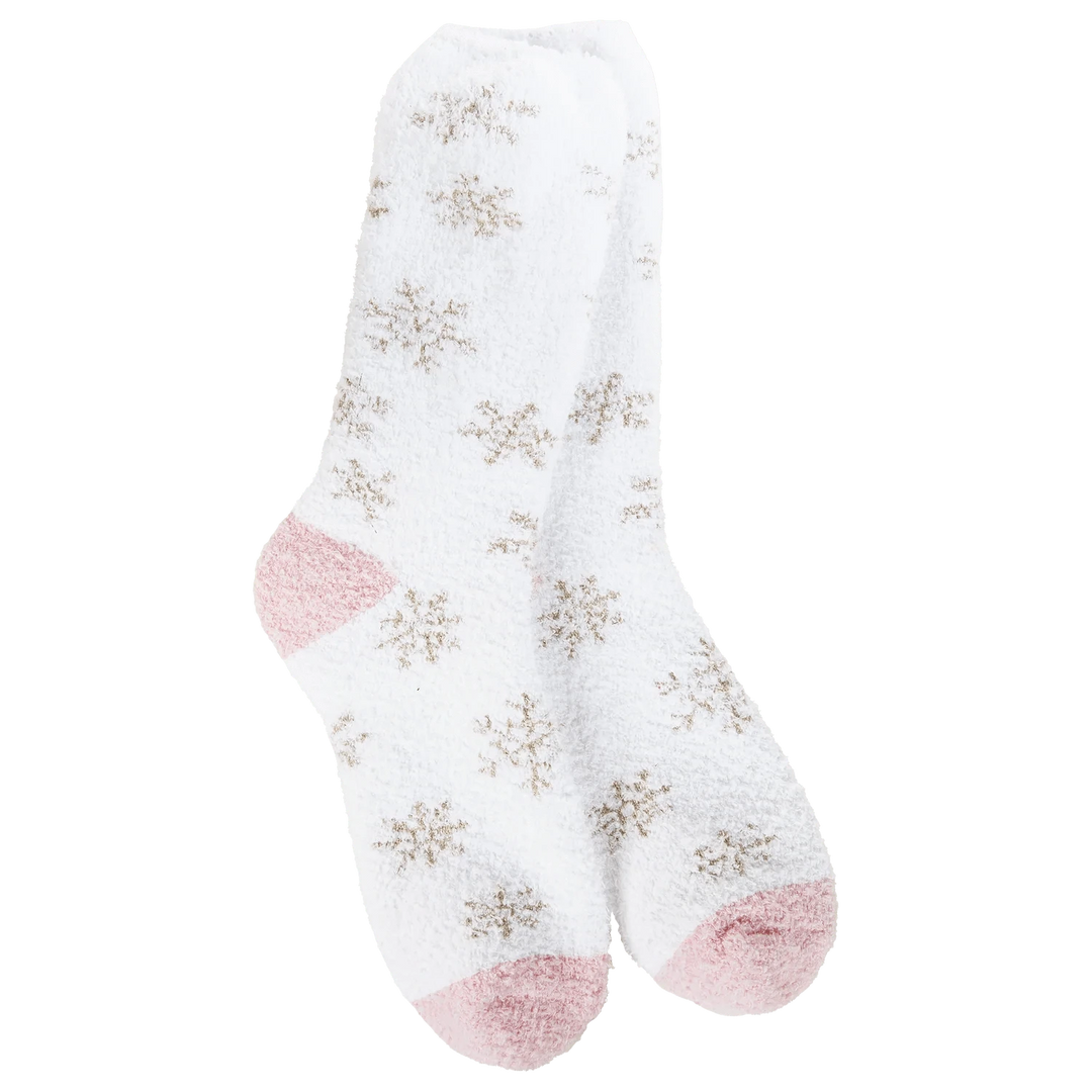 World's Softest Socks Holiday Winter Shimmer Crew Socks