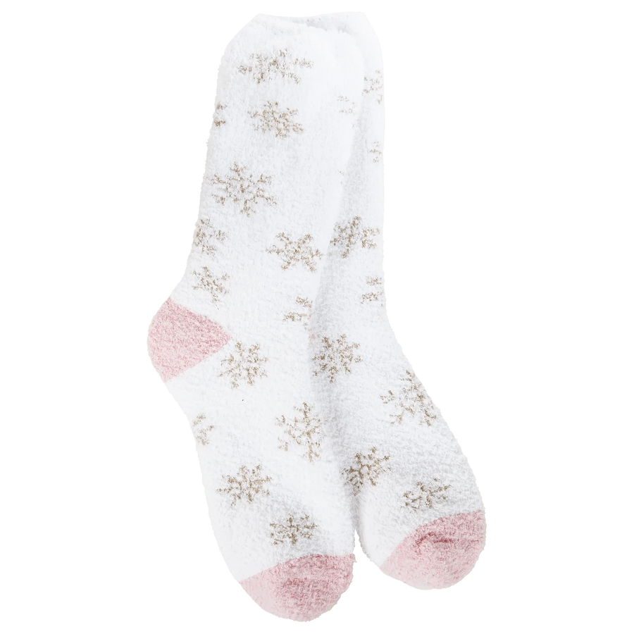 World's Softest Socks Holiday Winter Shimmer Crew Socks