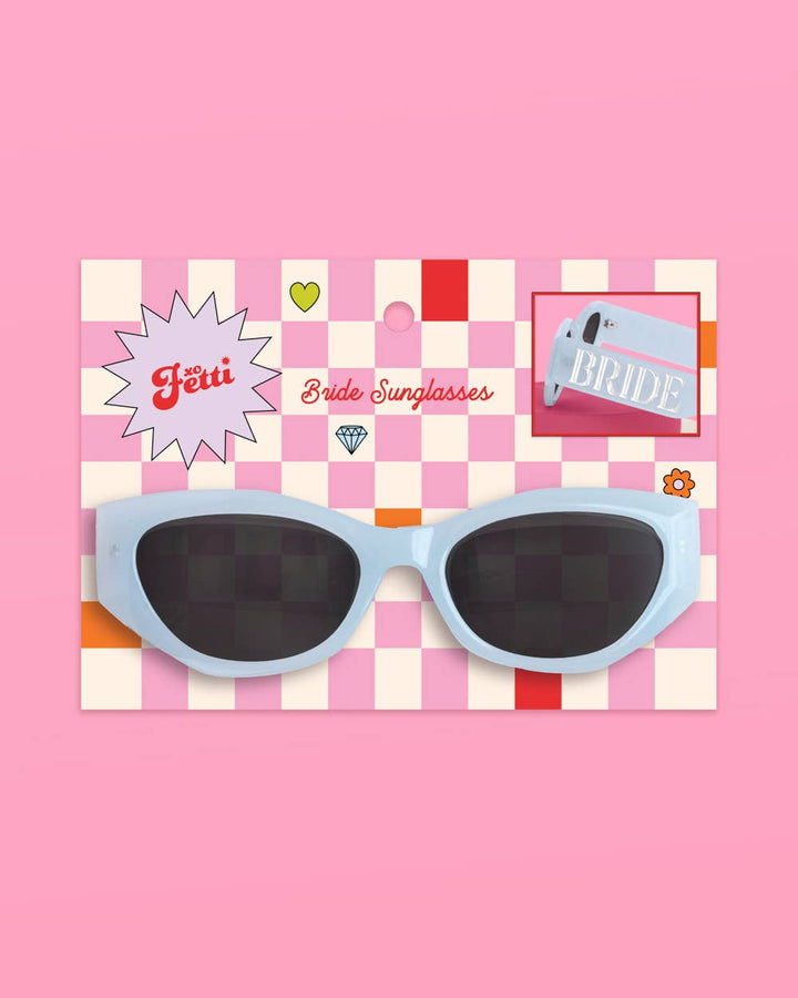 xo, Fetti Gifts Blue Bride Sunglasses