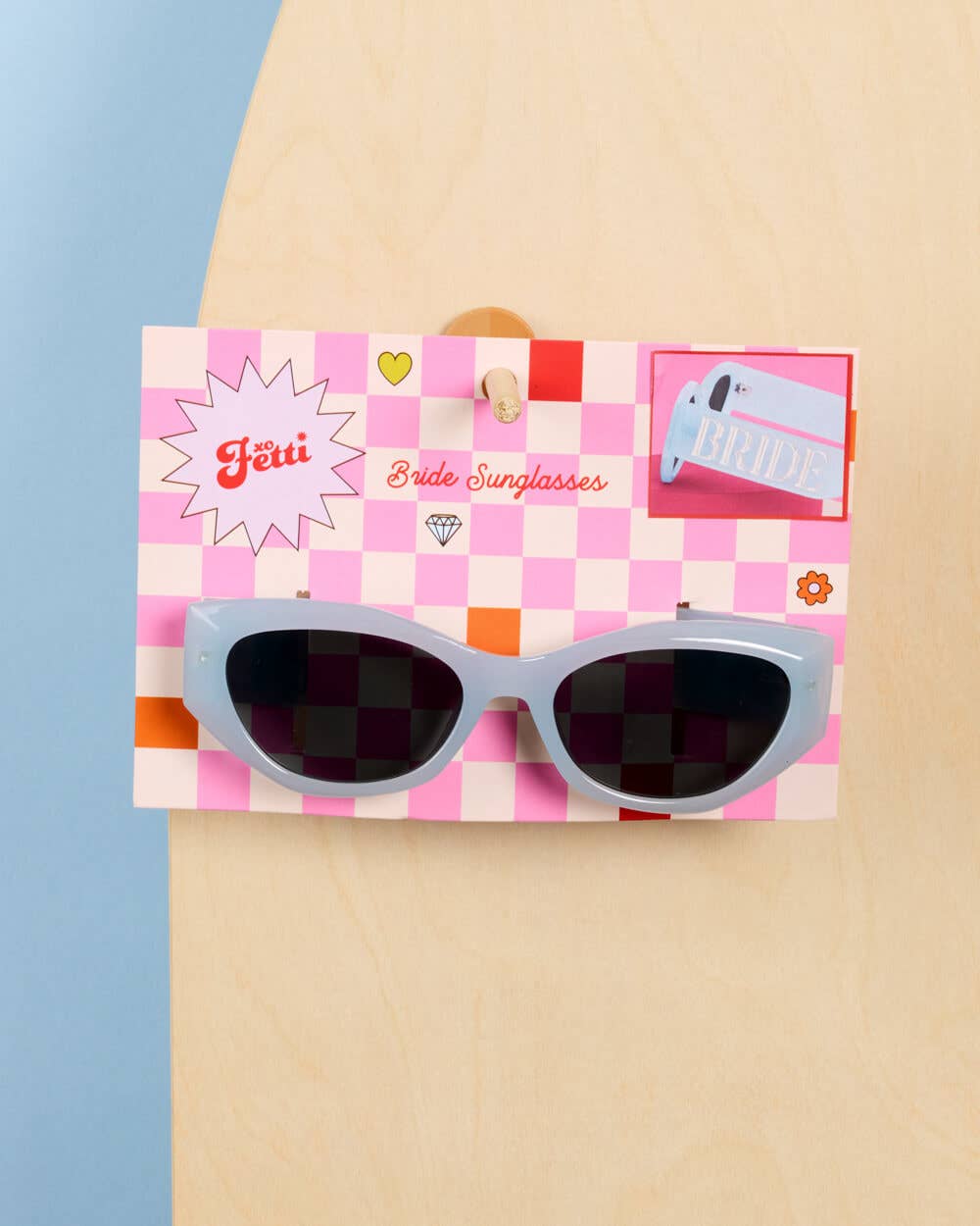 xo, Fetti Gifts Blue Bride Sunglasses