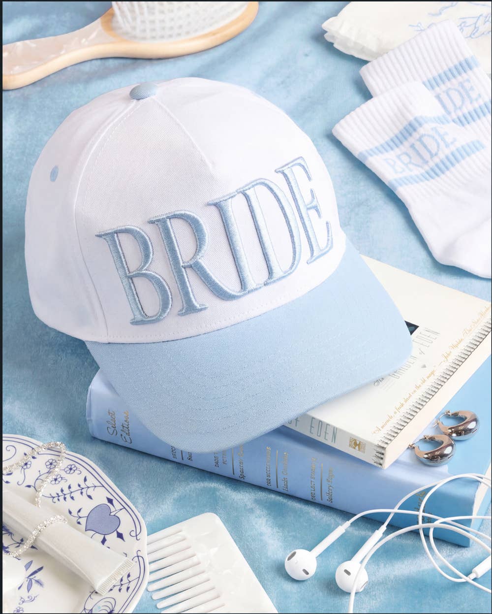 xo, Fetti Gifts Blue Bride Trucker Hat