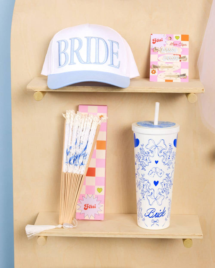 xo, Fetti Gifts Blue Bride Trucker Hat