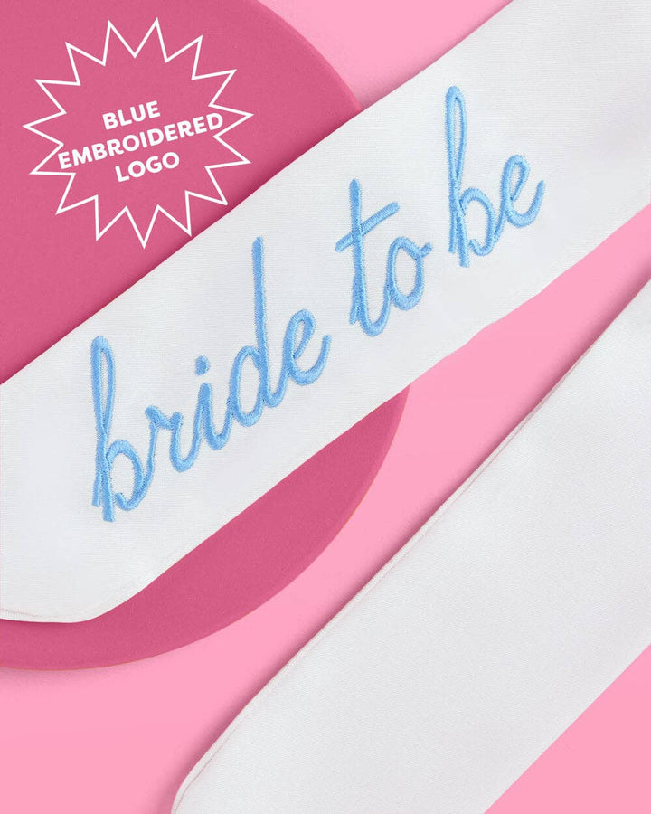xo, Fetti Gifts Bride To Be Embroidered Hair Bow