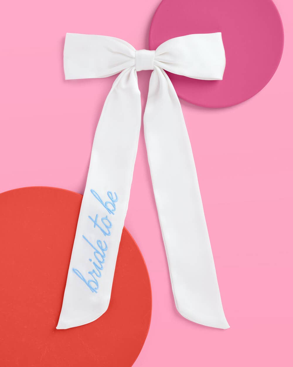 xo, Fetti Gifts Bride To Be Embroidered Hair Bow