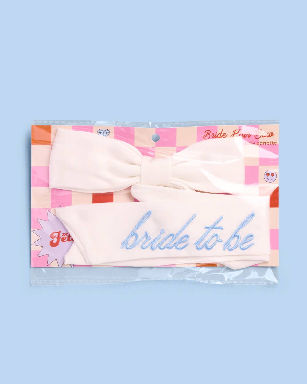 xo, Fetti Gifts Bride To Be Embroidered Hair Bow