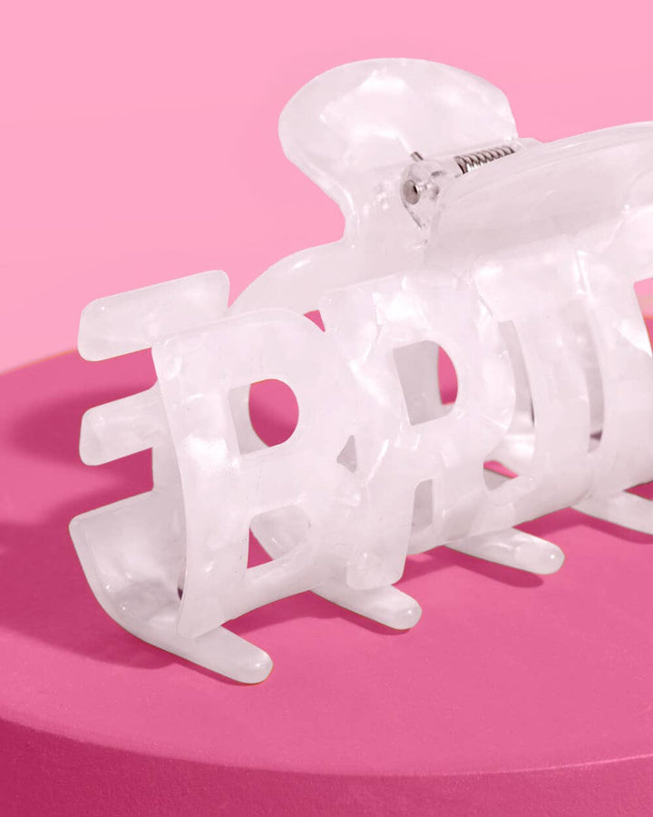 xo, Fetti Gifts Bride Word Claw Clip