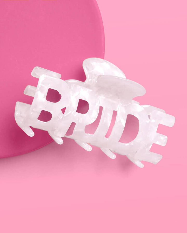 xo, Fetti Gifts Bride Word Claw Clip