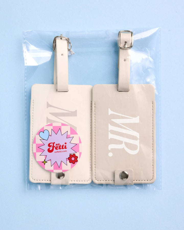 xo, Fetti Gifts Mr And Mrs Luggage Tags