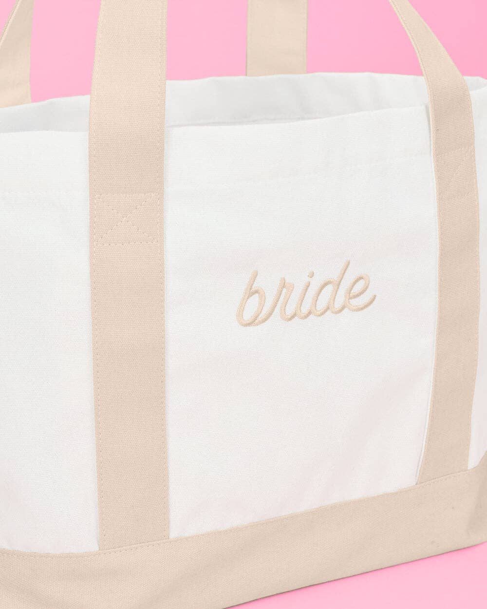 xo, Fetti Gifts Neutral Bride Boat Tote Bag