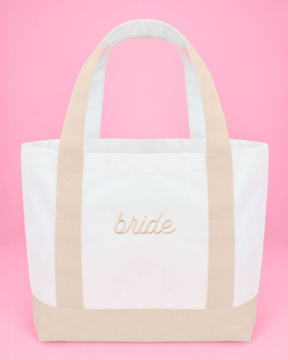 xo, Fetti Gifts Neutral Bride Boat Tote Bag