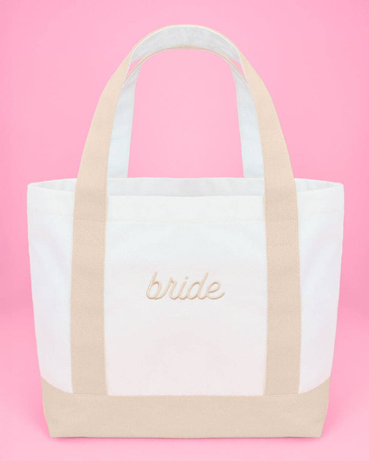 xo, Fetti Gifts Neutral Bride Boat Tote Bag