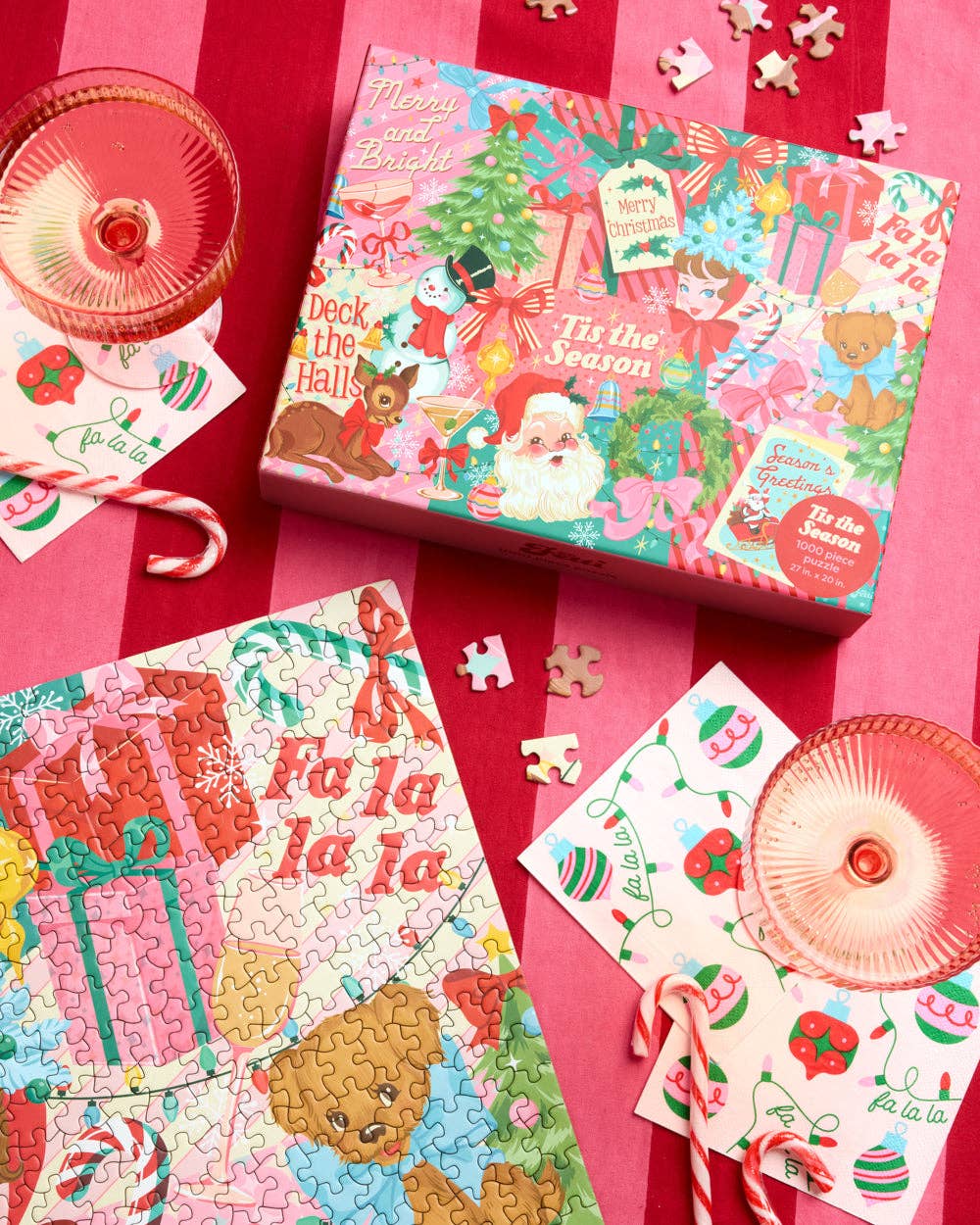 xo, Fetti Gifts Pinkmas Jigsaw Puzzle - 1000 pc
