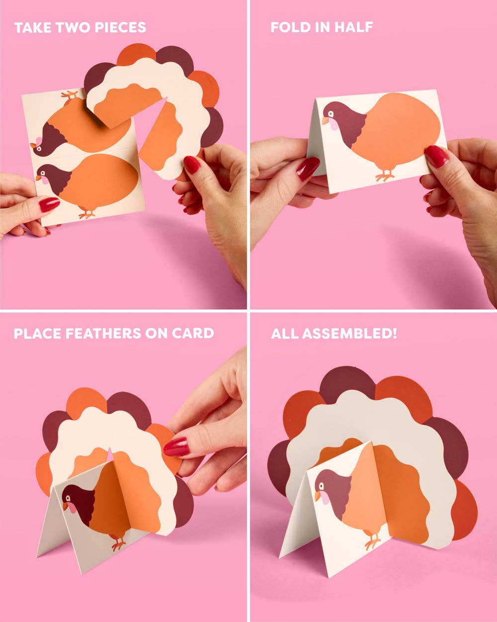 xo, Fetti Gifts Turkey Time Place Cards - set of 12