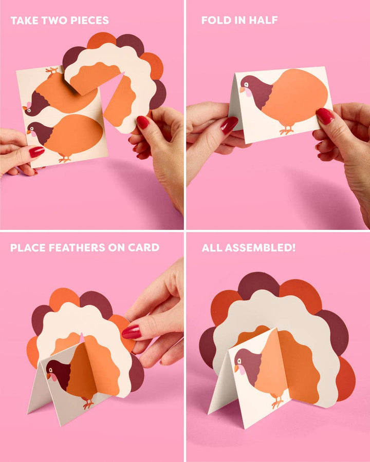 xo, Fetti Gifts Turkey Time Place Cards - set of 12